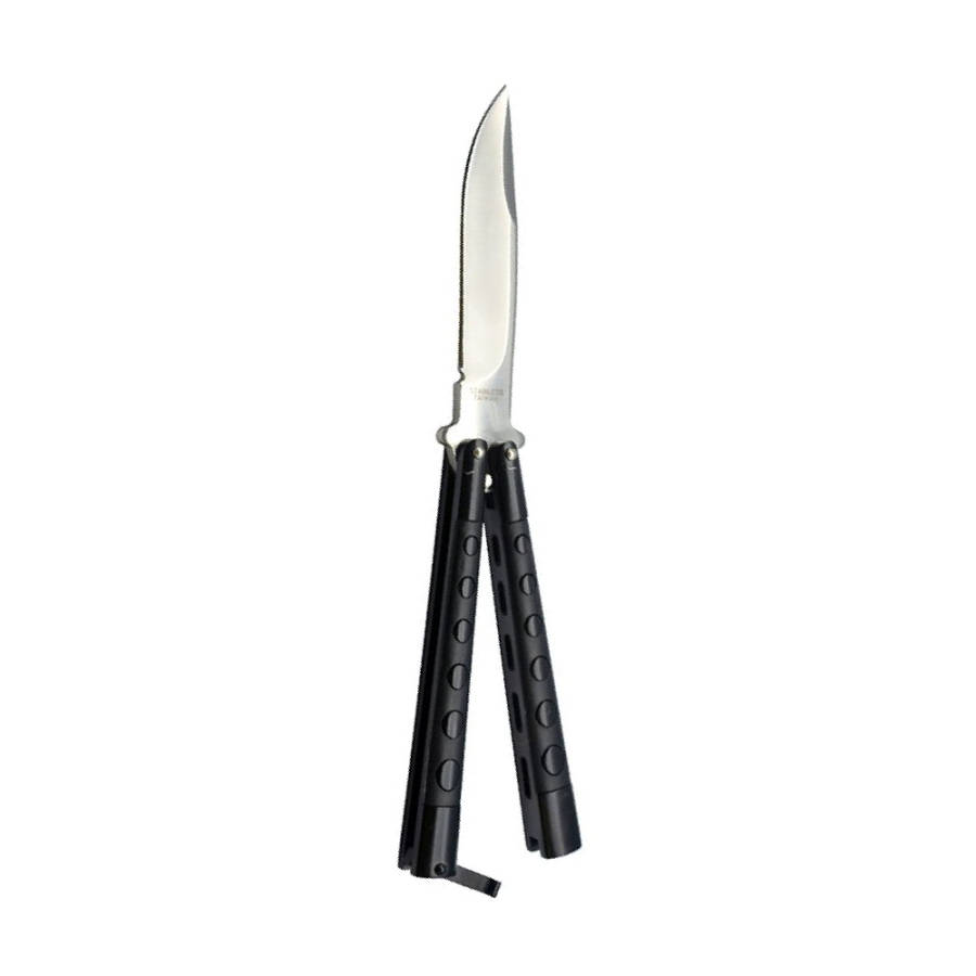 Butterfly Knife Black Handle - 7127P