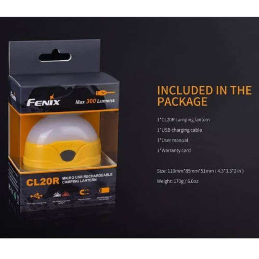 Fenix Lantern CL20R Blue - Rechargeable