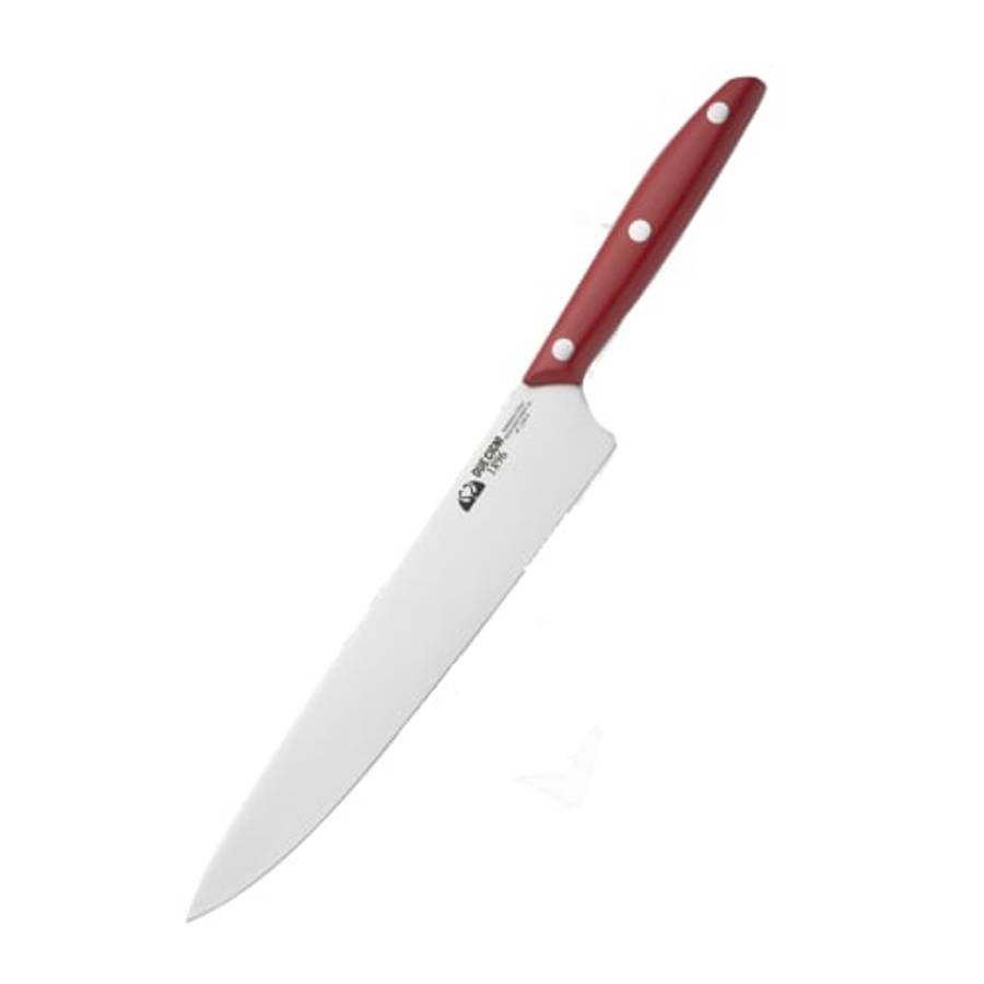 Due Cigni 12Pce Kitchen Knife Set Red With Wenge Wooden Block - 2C324