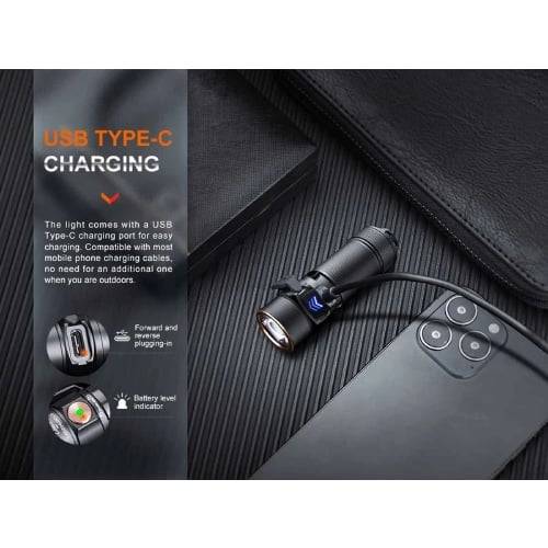 Fenix E18R V2.0 LED Flashlight - 1200 Lumens
