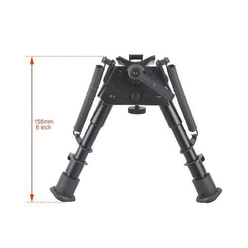 Vector Optics 6 Inch Swivel Spring Retractable Bipod - Scbps-04