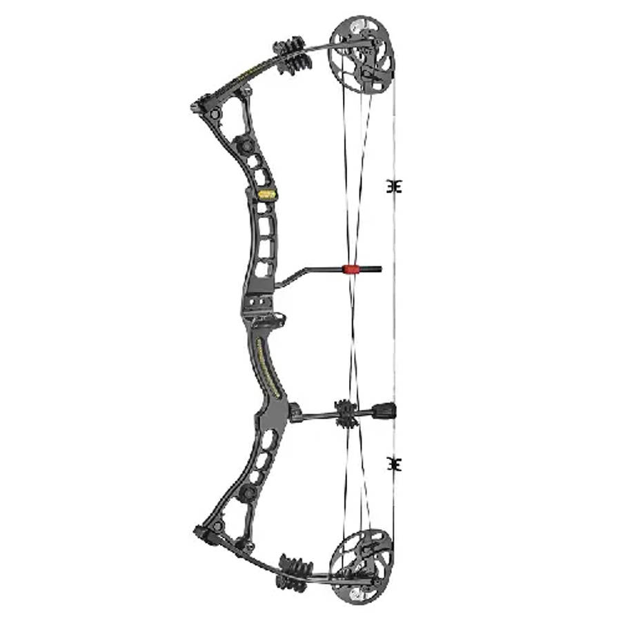 EK Axis 2.5 Riser Compound Bow 30-70LBS Black Left Hand- CO-039LBP