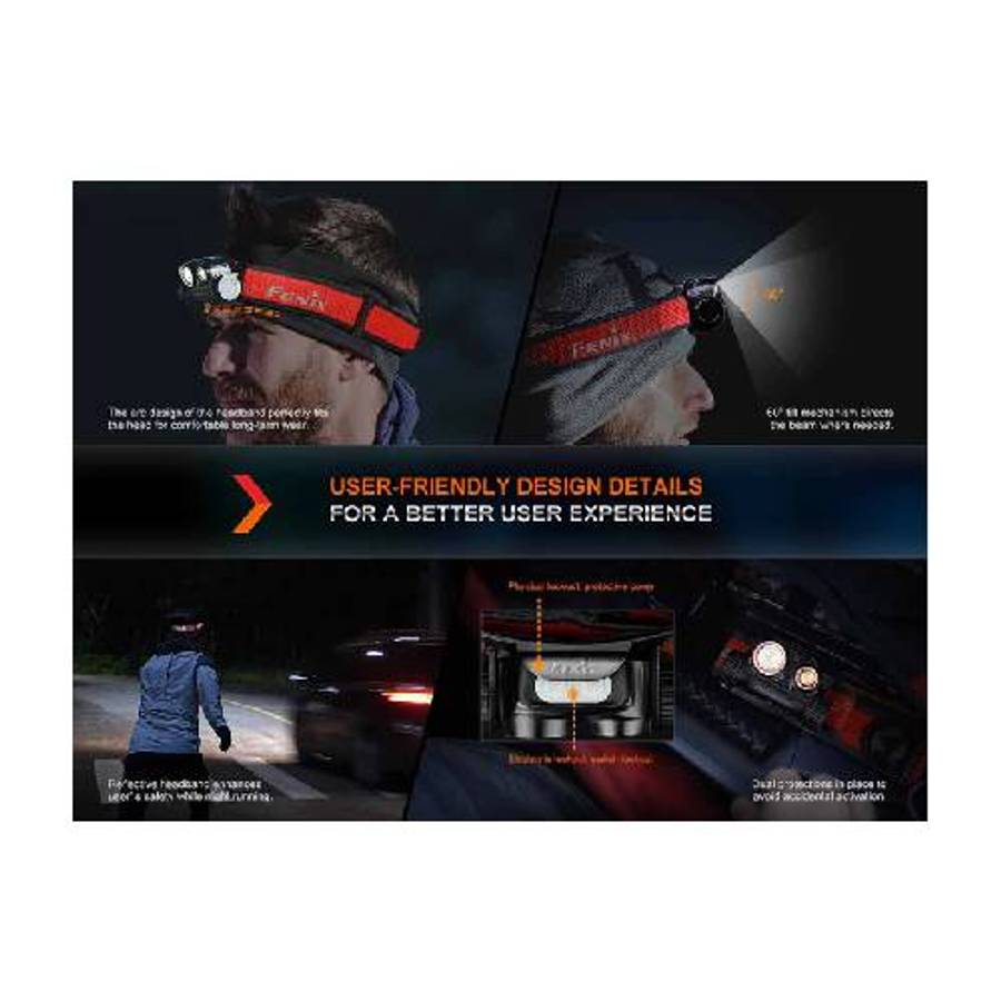 Fenix HM65R-DT LED Headlamp (Nebula Purple)