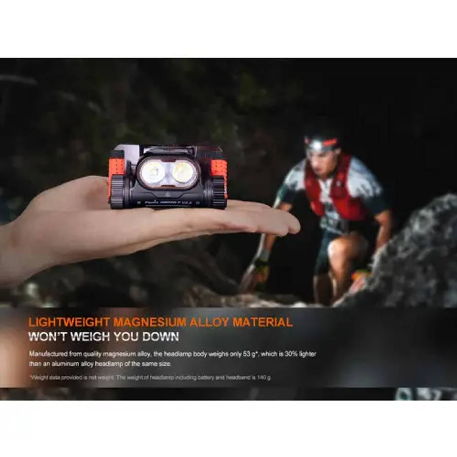 Fenix HM65R-T V2.0 LED Headlamp (Nebula Purple)