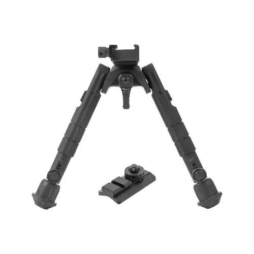 UTG RECON 360 BIPOD CENT HT: 6.69"-9.12", LEG LENGTH H: 7.40"-10.15" - TL-BP01-B
