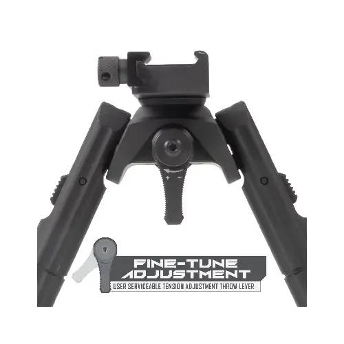 UTG RECON 360 BIPOD CENT HT:6.69"-9.12", LEG LENGTH :8.15"-12.43" - TL-BP03-B