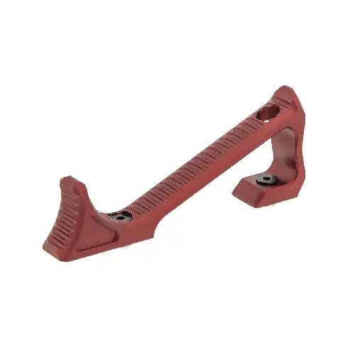 UTG Sporting Type Ultra Slim Angled Foregrip, Keymod, Matte Red - MT-AFGK01R