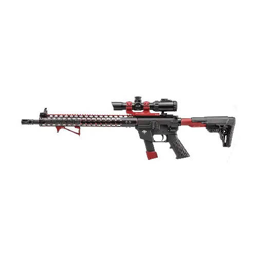 UTG Sporting Type Ultra Slim Angled Foregrip, Keymod, Matte Red - MT-AFGK01R