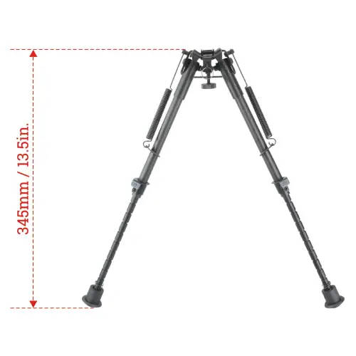 Vector Optics Carbon Fiber 9-13.5 Spring Retractable Bipod - RSCFP-09