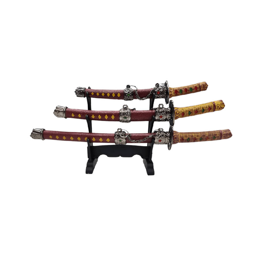 Japanese Samurai Sabre Set 3pcs HK32-3  FAS 3-2 Triple Katana Display Sword Set