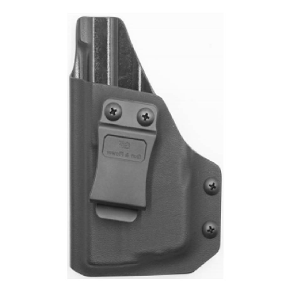 Glock 19 Olight Baldr Mini IWB, Kydex, 1.5 inch plastic clip, Right Hand, Black-RF-KIG19OBM