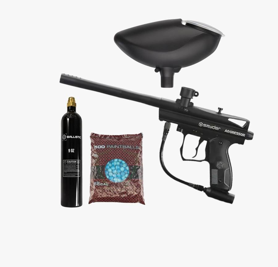 Spyder Aggressor Paintball Gun Combo