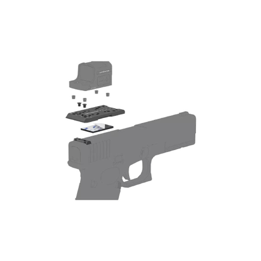 Vector Optics 4-in-1 Universal Dovetail Adapter Mount for Glock SCFRM-GK11  MOJ / MGT / TEK / ...