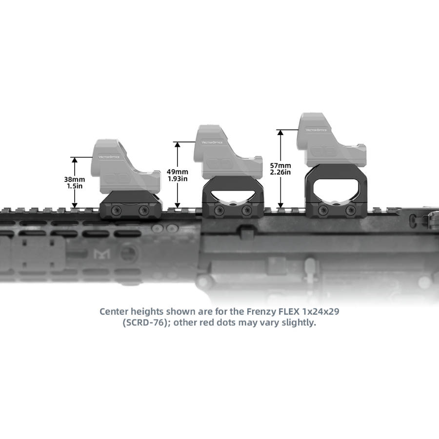 Vector Optics SCRA-75 VAS Picatinny Low Mount for Modular Pistol Footprint Optics