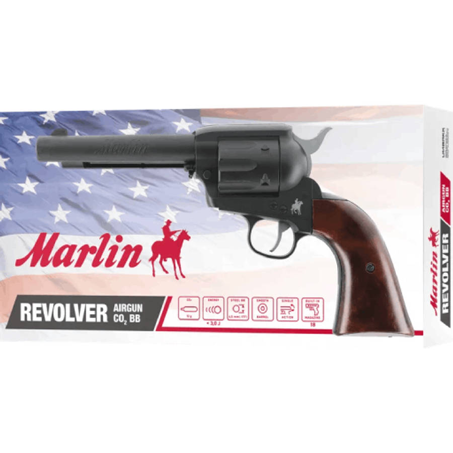 Umarex Marlin Revolver 4.5mm BB CO2 Revolver Black 5.8444