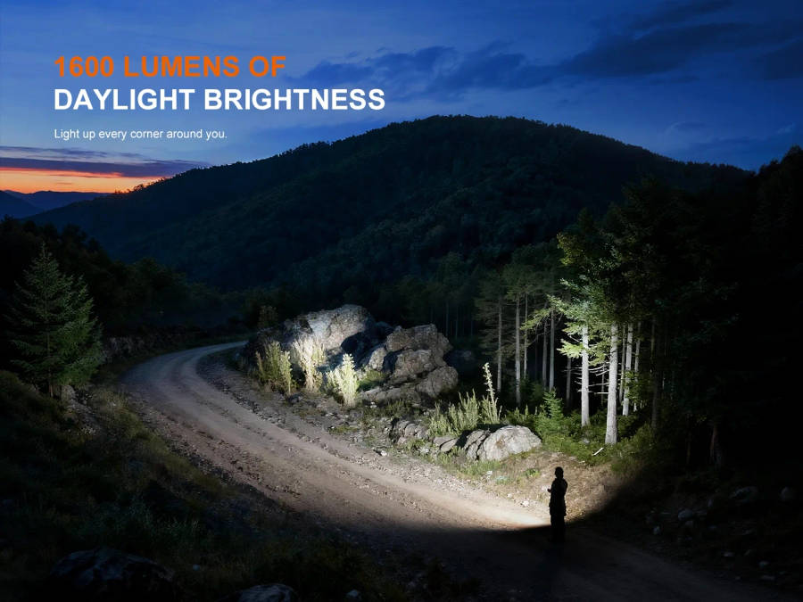 Fenix E06R Pro RG Green EDC Flashlight 1600 Lumens