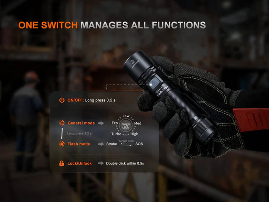 Fenix C5 Pro Rechargeable Industrial Flashlight