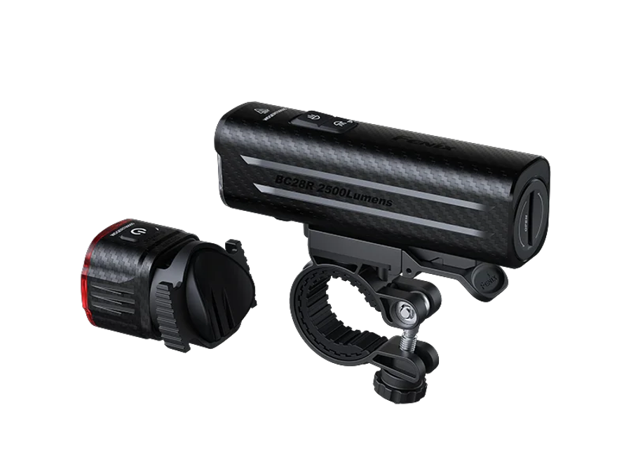 Fenix BC28R Smart Control Bicycle Light Combo  2500 Lumens Front & Rear Bike Light Set