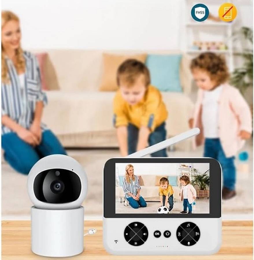 4.3 Baby Monitor With Pan Tilt Camera Night Vision