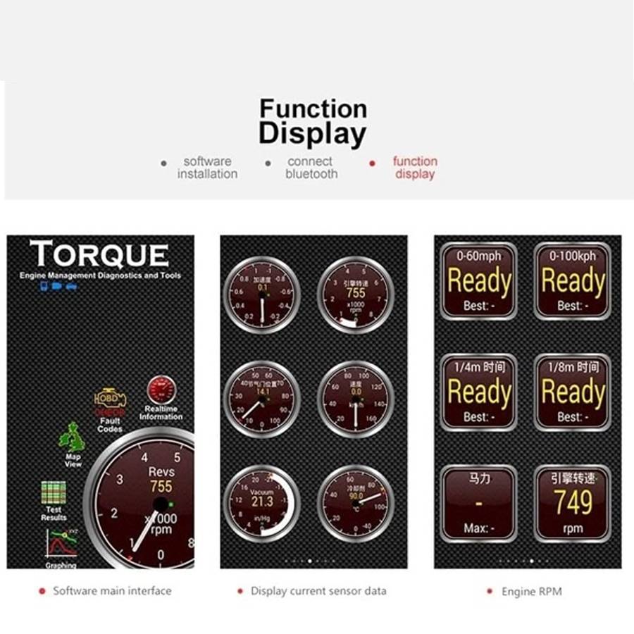 JG20375458 OBD2 Bluetooth Vehicle Diagnostic Scanner