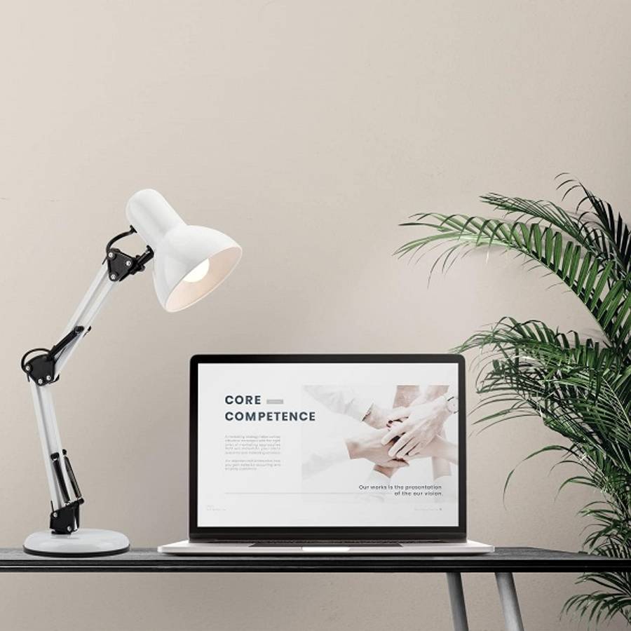 JG811 60W Swing Arm Desk Vintage Architect Lamp Shade With Clamp