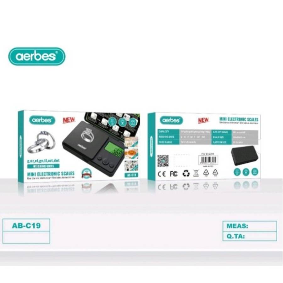 Aerbes AB-C19 Portable Mini Jewellery Scale 100g/0.01g