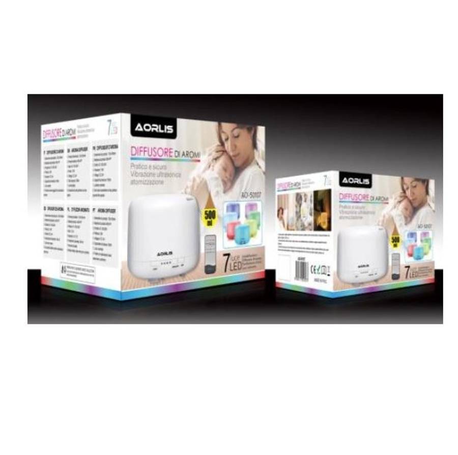 Aorlis AO-50107 Aroma Diffuser Humidifier 7 LED