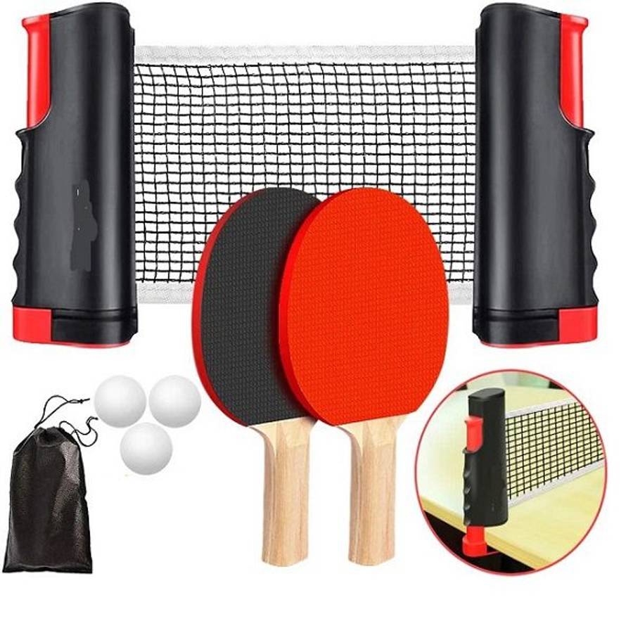 XF00123 Retractable Table Tennis Net And Post Set