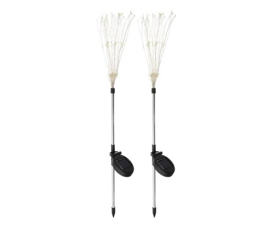 FA-LC34C-120 Solar Powered Starburst Stake Light Multicolour 2PC