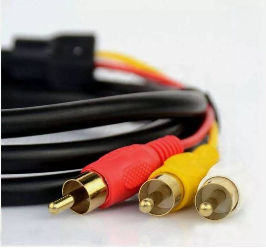SE-L128 Male VGA To 3 RCA Cable 1.5m