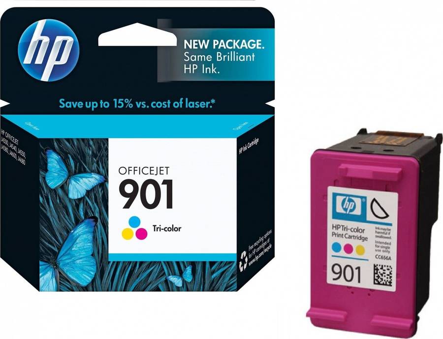 HP 901 Tri-Colour Officejet Ink Cartridge