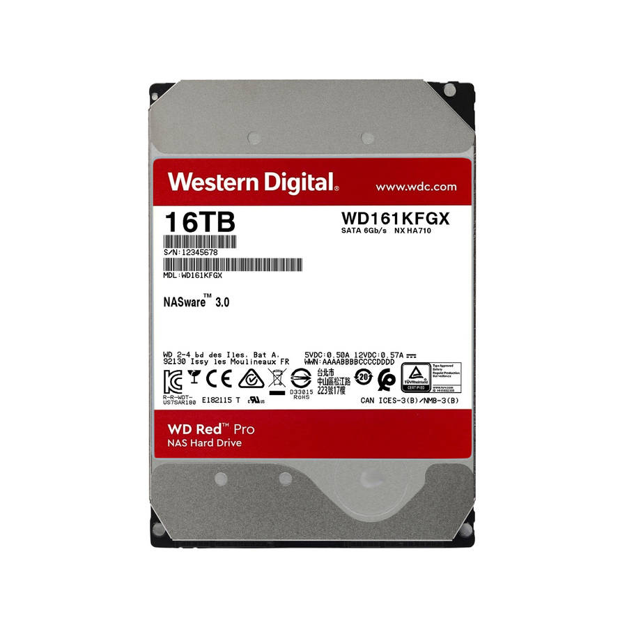WD RED PRO 16TB 3.5 NAS HDD 512MB