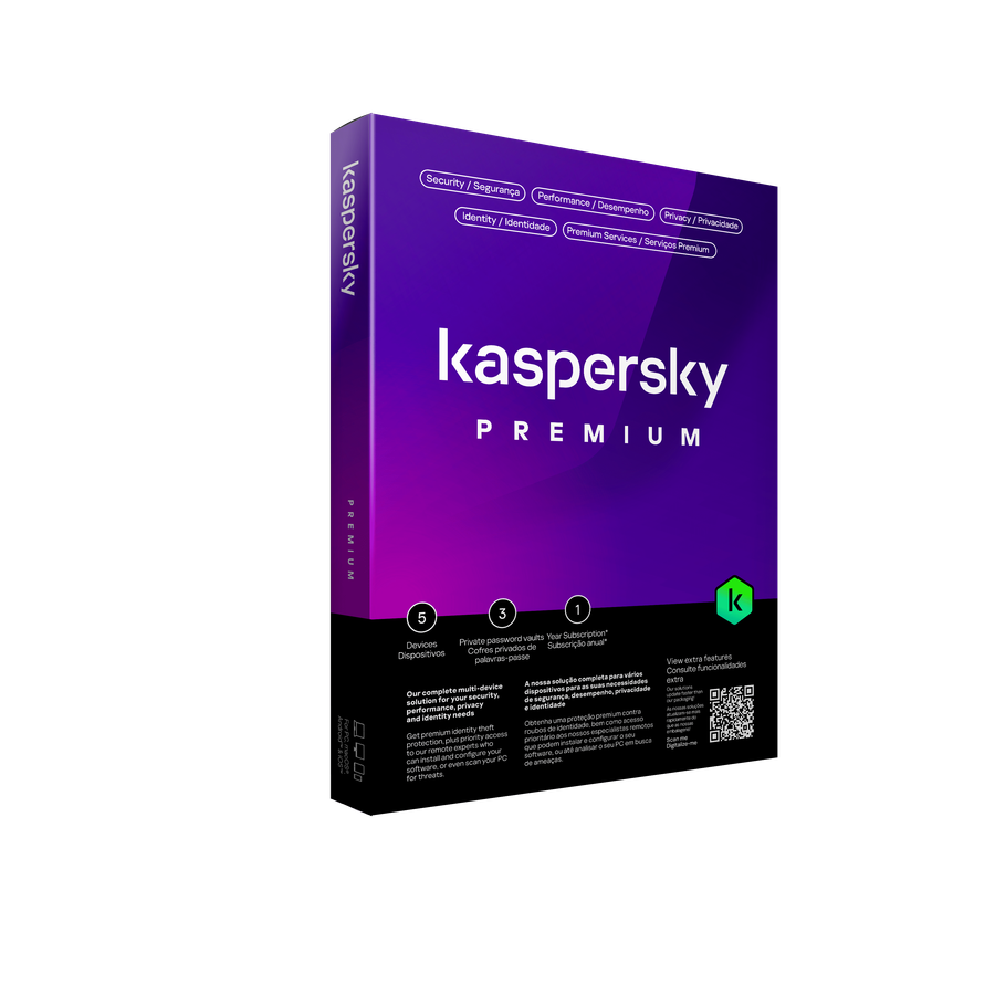 Kaspersky Premium - 5 Devices - 1 Year - PAP DVD - No CD