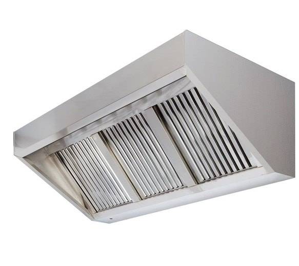 Galvanised Extractor Canopy 6000mm- *Unit & Filters Only*