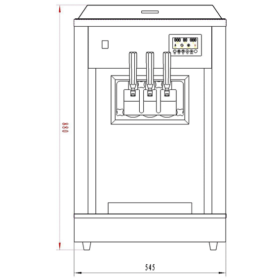 BEIQI - Soft Serve Machine Table Model (BQ323T)