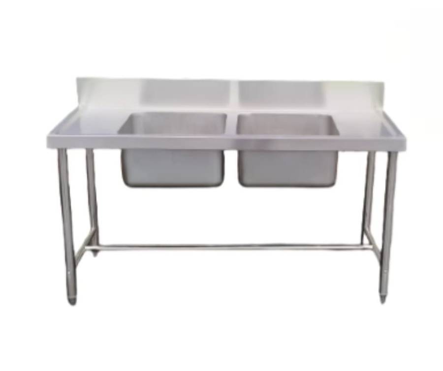 GATTO 1650mm Double Bowl Prep Sink - 1mm 201 Grade