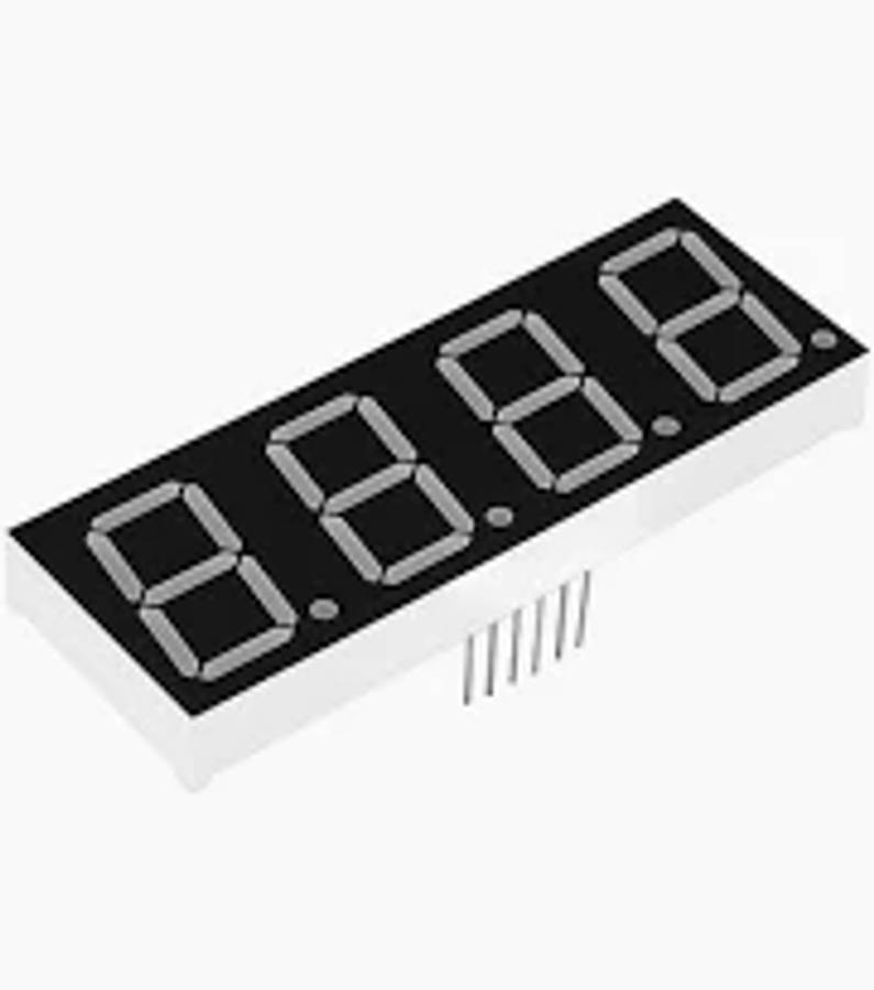 4 Digit 7 Segment 0,56inch Clock 12pin Display