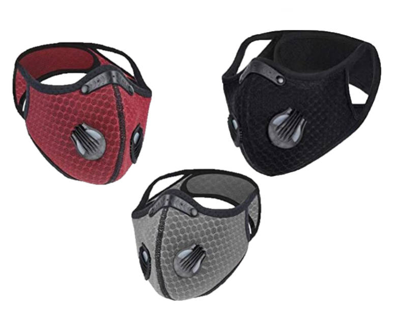 Children`s Sports Masks - Double Valves - pink