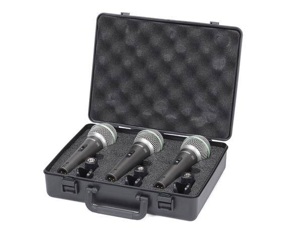 Samson Q6 Dynamic Microphone 3 Pack