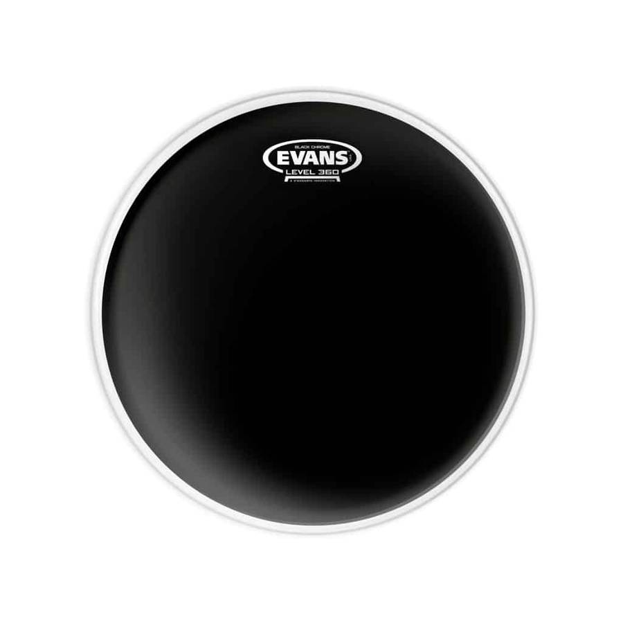 Evans Drumhead - 10'' Black CHR Clear