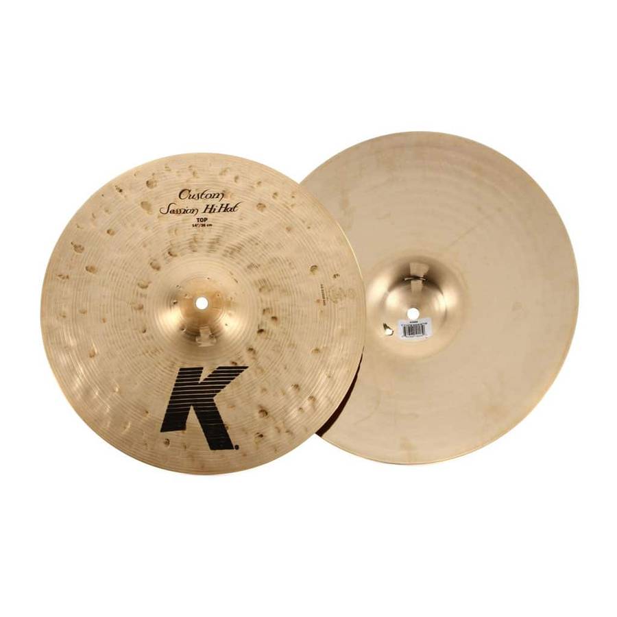 Zildjian K0993 14'' K Custom Session HiHat Cymbals