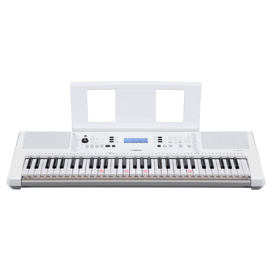 Yamaha EZ-300 61-Key Beginner Keyboard with Lighted Keys - White