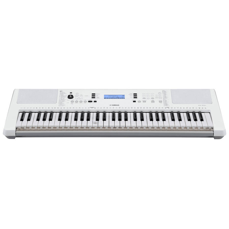 Yamaha EZ-300 61-Key Beginner Keyboard with Lighted Keys - White