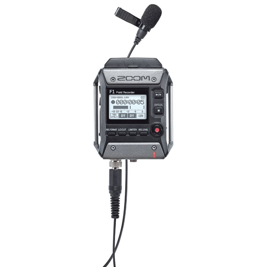 Zoom F1-LP 2-Input / 2-Track Portable Field Recorder with Lavalier Microphone