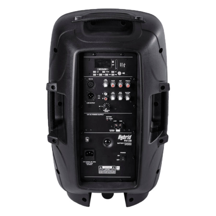 Hybrid PA12B 12 Battery Powered Speaker with Bluetooth &amp; Wireless Mic