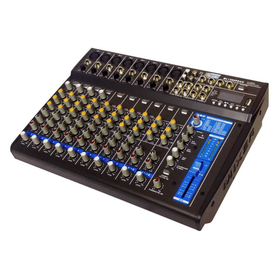 Hybrid ML1260PDUX Powered Mixer With USB
