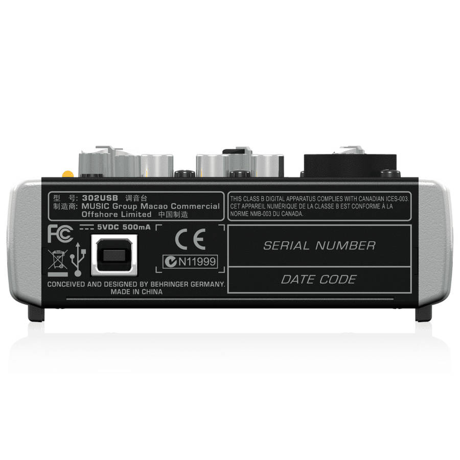 Behringer 302USB Mixer and USB Audio Interface