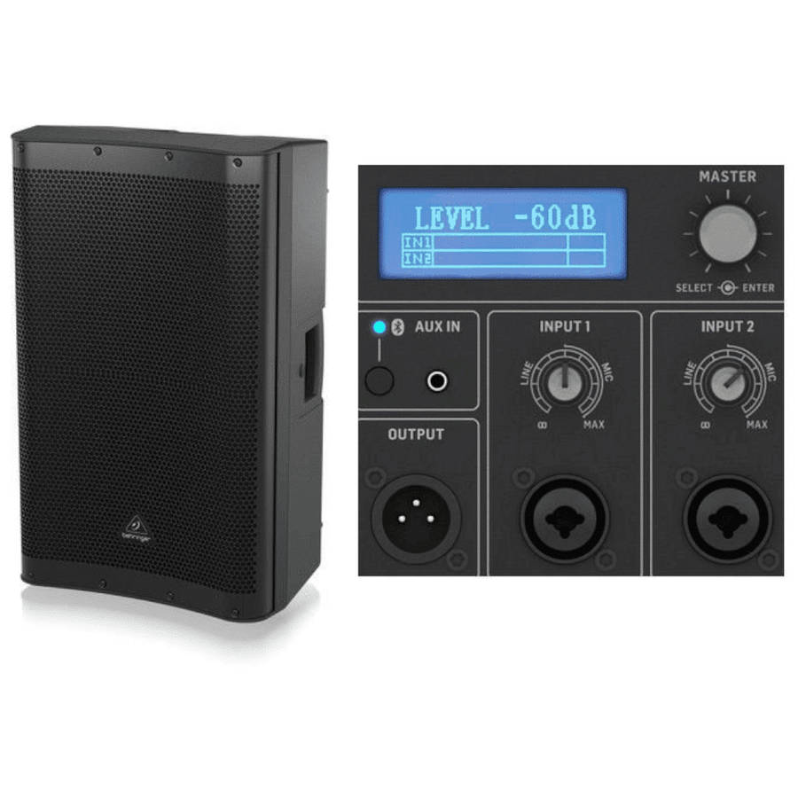 Behringer DR115DSP 15" Active PA Speaker with 2-Channel Mixer