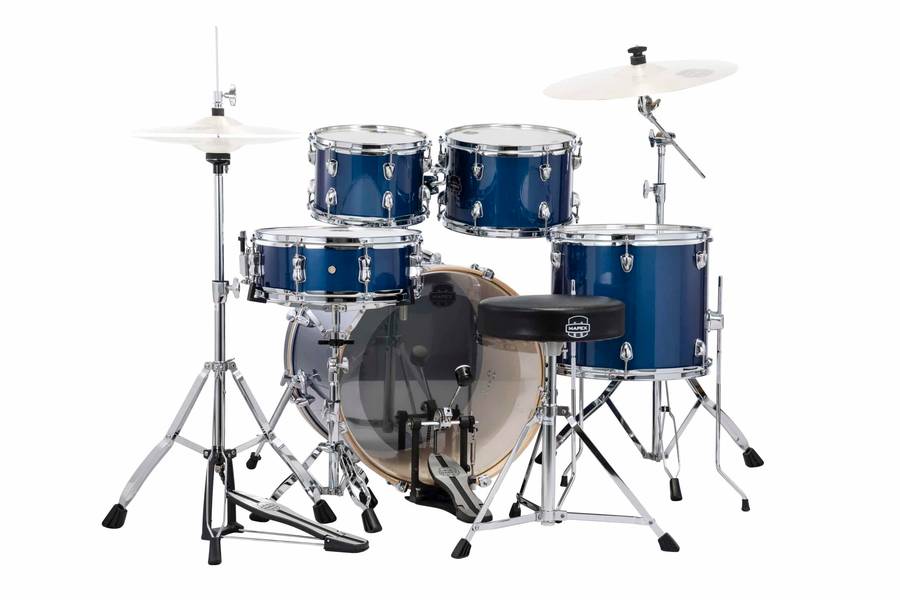 Mapex Venus VE5044FTVI 5-Piece Fusion Drum Kit (Excludes Cymbals) - Blue Sky Sparkle