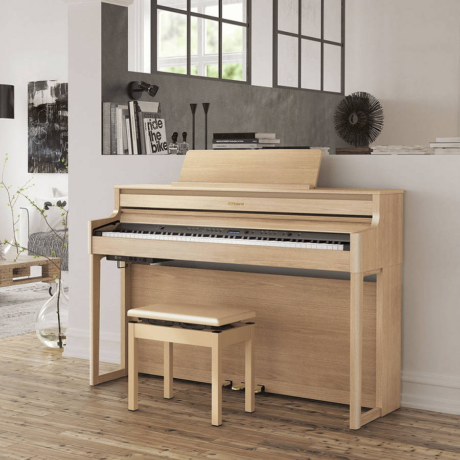 Roland HP702 Digital Piano - Light Oak + Free Bench